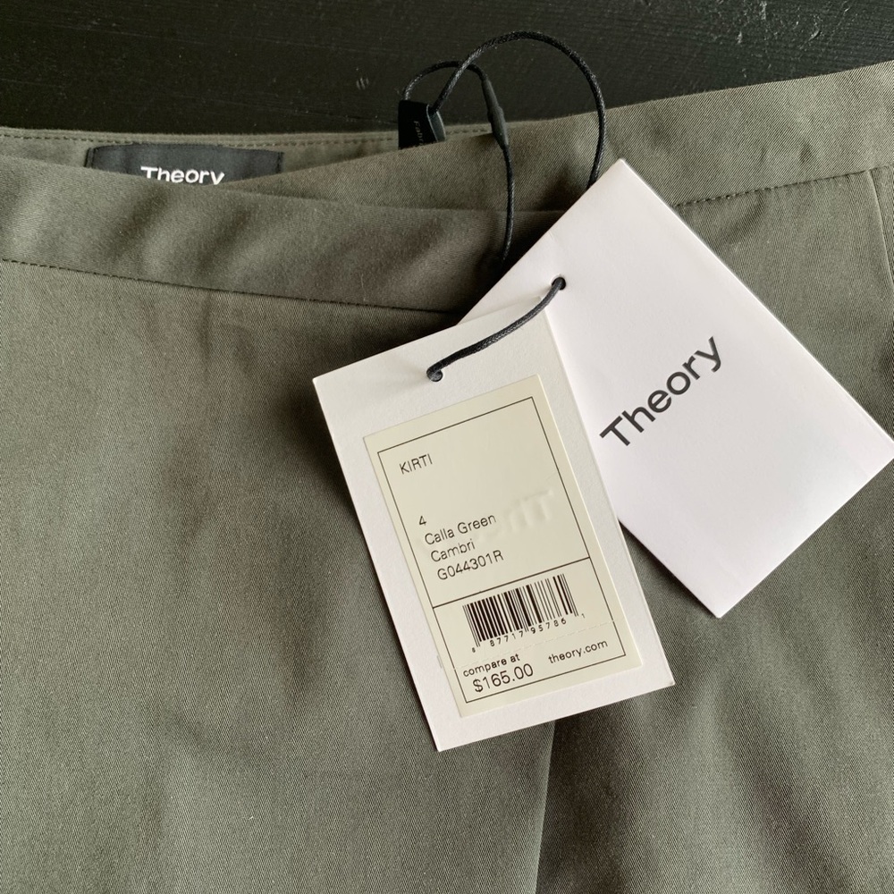 Theory Kirti Cambri wrap skirt